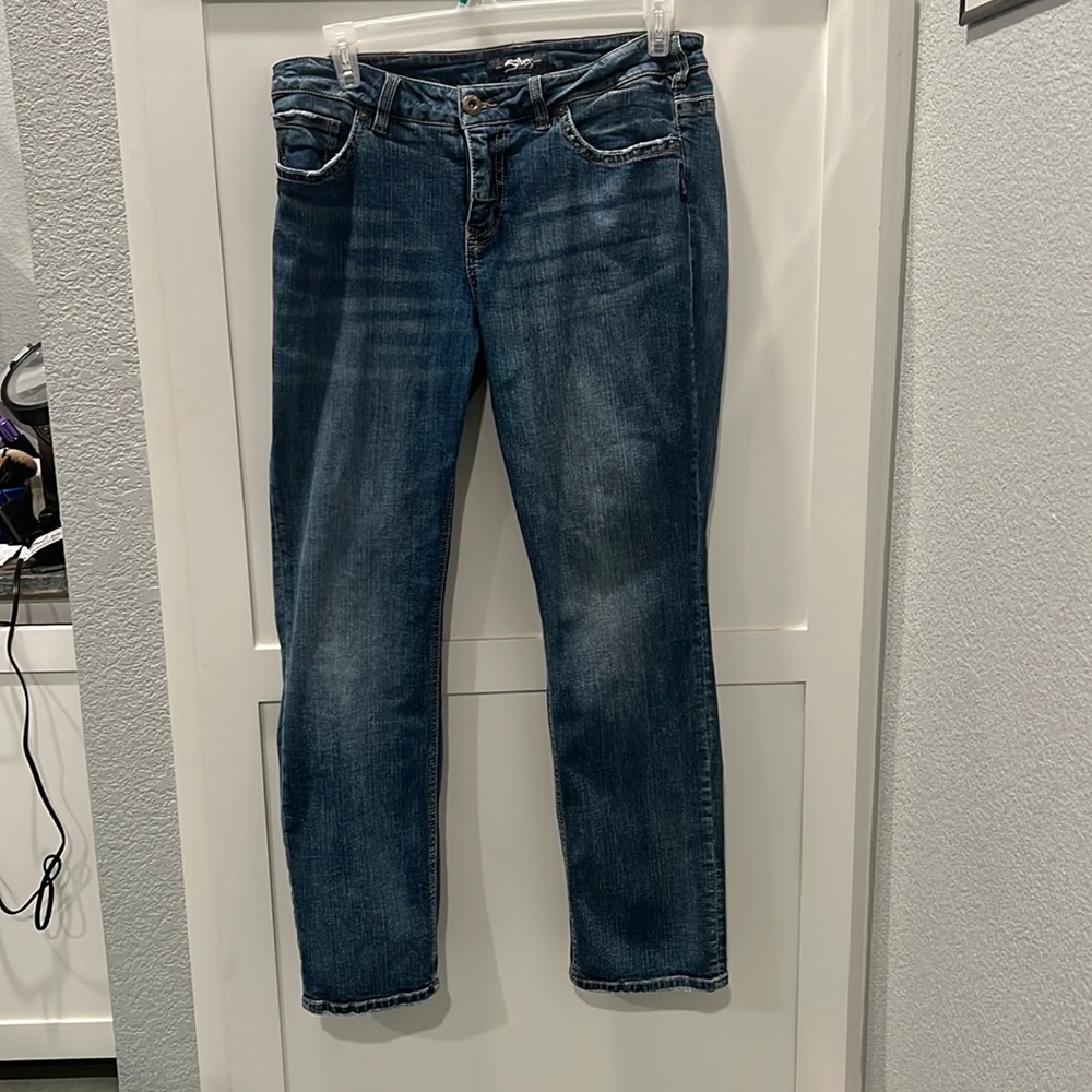 Silver jeans suki straight size 14/32 length